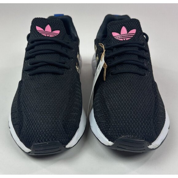 Adidas Swift Run 22 J Kids Black Pink Leopard Running Shoes Sneakers GX9215 - Picture 4 of 10